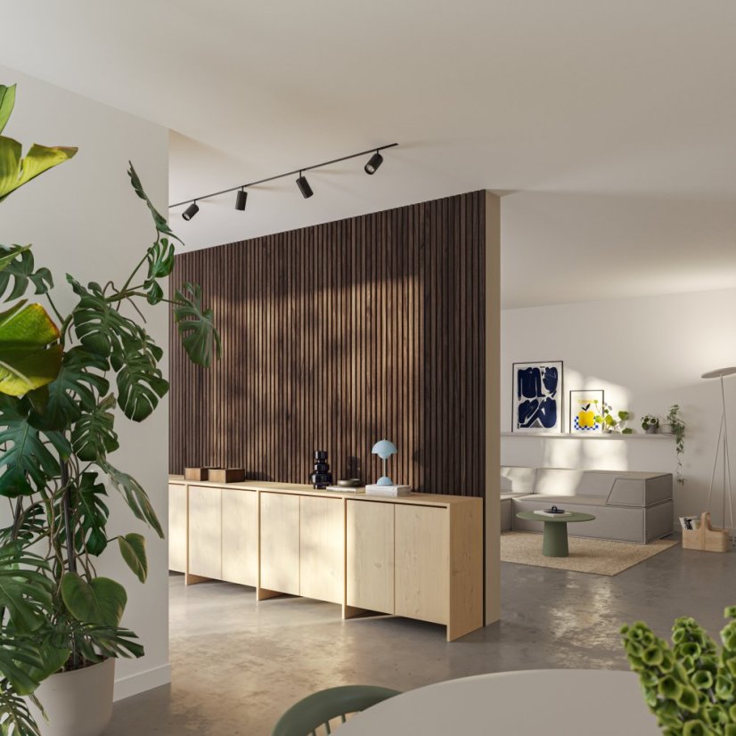 Lamela úzká, 3x1,8x275 cm, ořech