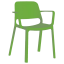 Plastová židle Duke s područkami - Barva - kolekce Duke: Zelená