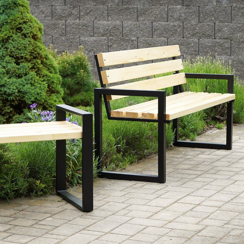 Zahradná lavica Brenda - Výber lazúry dreva: teak