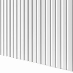 Lamela úzká, 3x1,8x275 cm, bílá mat