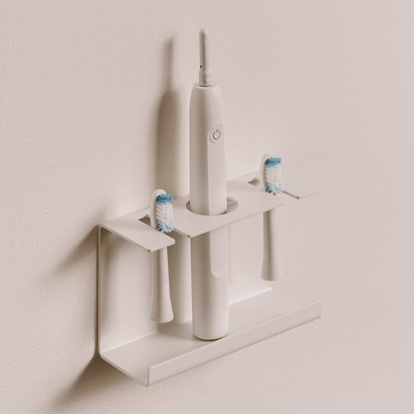 Kovový držiak na elektrické zubné kefky Sevilla - Farba: Biela, Veľkosť: S