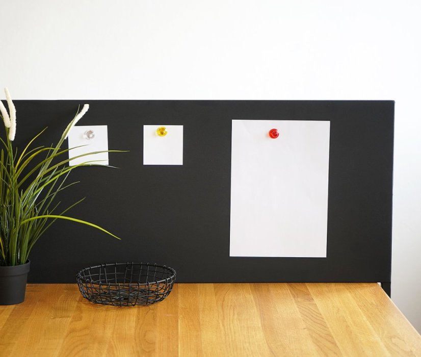 Kovový paraván, magnetická tabuľa, voľne stojaca, dĺžka 140 cm