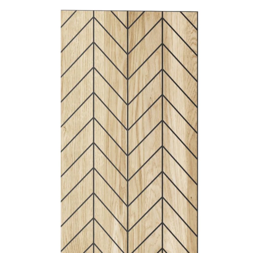 Designový obkladový panel s dubovou dýhou, vzor Versin, 60x275 cm