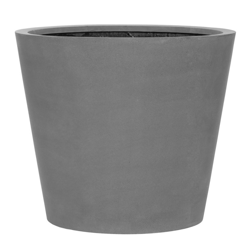 Květináč Bucket šedý - Velikost květináče: M, ⌀ 58 cm x v 50 cm, 9,5 kg, 95l