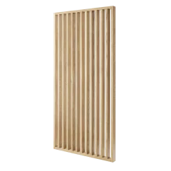 Lamelová dělící stěna, kompletní sada, výška a šířka dle výběru, dubová dýha