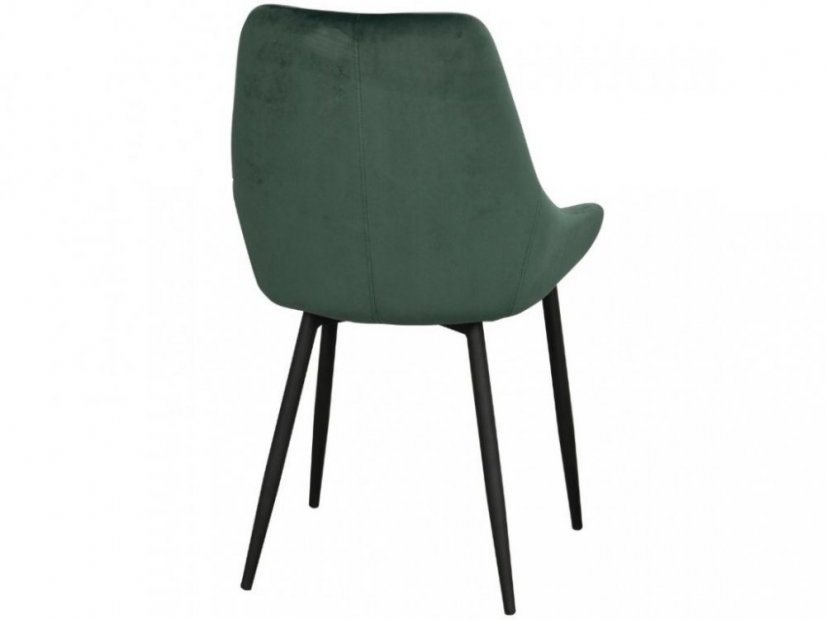 Zelená sametová jídelní židle ROWICO SIERRA
