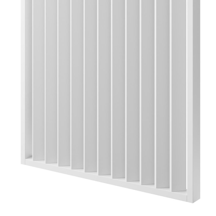 Lamelová dělící stěna, kompletní sada, výška, šířka a odstín dle výběru, lamely natočené o 45°