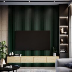 Lamela široká, 3x4x275 cm, tmavě zelená