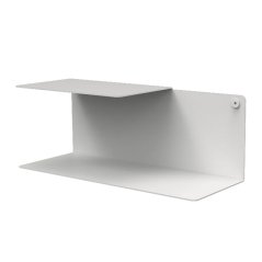 Nástenná kovová polica Porto biela