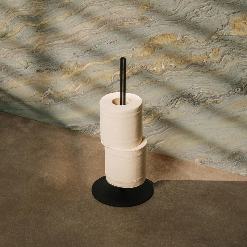 Kovový držiak na kuchynské role Essen - Farba: Čierna