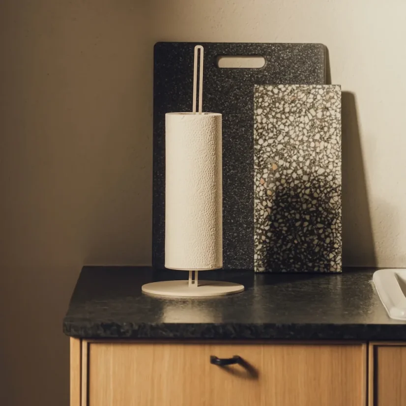 Kovový držiak na kuchynské role Essen - Farba: Pieskovo šedá