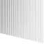 Designový panel s mikrolamelami, tvar Vag, bílý mat, 12x275 cm