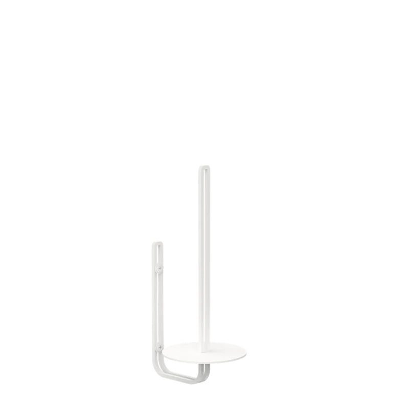 Kovový nástenný držiak toaletného papiera Lille - Farba: Biela, Veľkosť: M