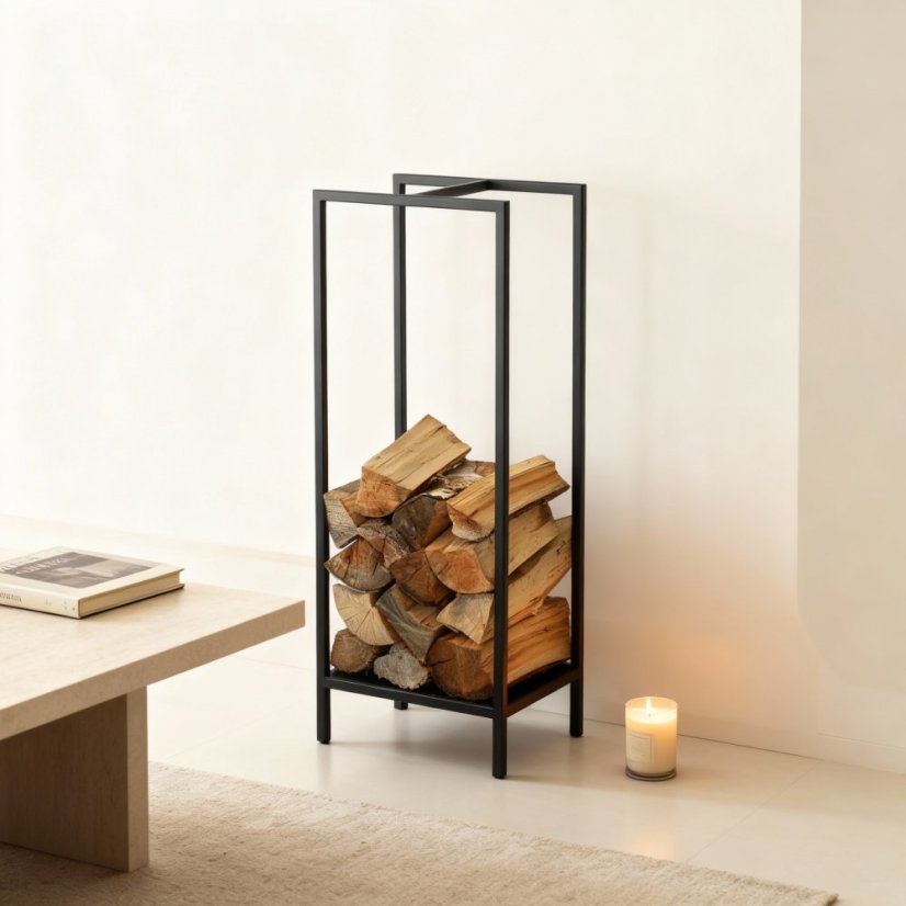 Kovový stojan na drevo Torcha
