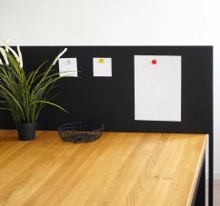 Kovový paraván, magnetická tabuľa, voľne stojaca, dĺžka 140 cm