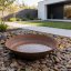 Zahradní cortenová mísa na vodu bez otvoru