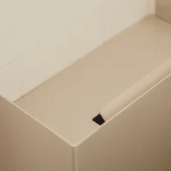 Nástenný odpadkový kôš RAWW 12l, prírodný hliník