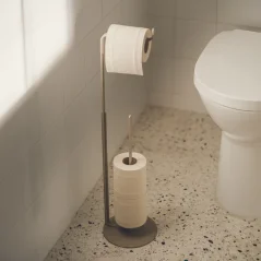 Kovový samostatne stojaci držiak na toaletný papier Malaga