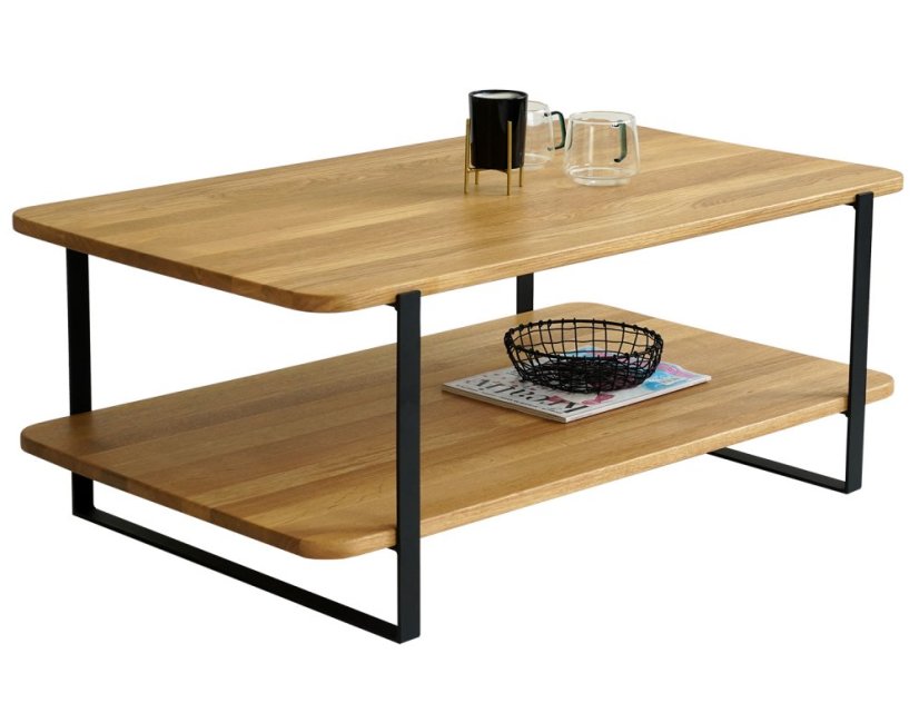 Konferenční stolek Bote s masivními dubovými deskami