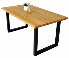 Jídelní stůl s masivní dubovou deskou Verano