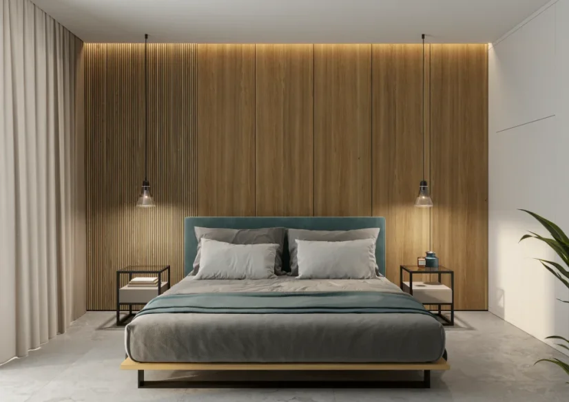 Designový obkladový panel s dubovou dýhou, vzor Tanami, 60x30 cm