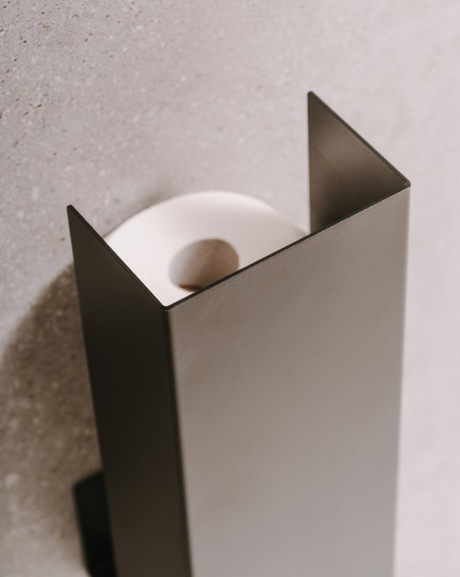 Kovový držiak na toaletný papier Amsterdam černá