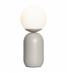 Stolní lampa Nordlux Notti šedá, opálové sklo