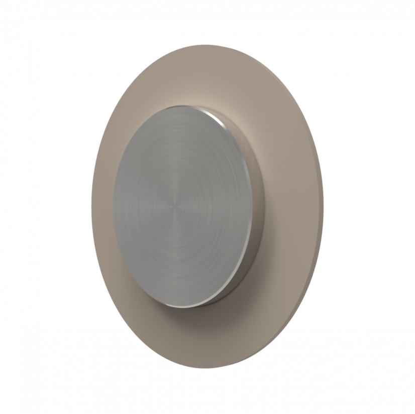 Designový kovový háček na oblečení Split - Barva: Pískově šedá, Velikost: L, Základna: Nerezová ocel