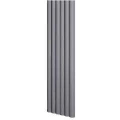 Designový panel s mikrolamelami, tvar Vag, grafit, 12x275 cm