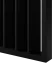 Samostatně stojící lamelová dělící stěna se základnou, kompletní sada, černá mat