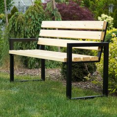 Sada kovových nôh záhradnej lavice