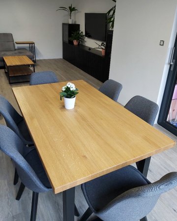 Jídelní stůl Verano 1600x900, konferenční stůl Lago a odkládací stolek Finn