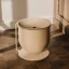 Designový kovový koupelnový odpadkový koš Faro - Barva: Oxidovaná červená