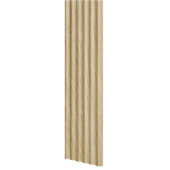 Designový panel s mikrolamelami, tvar Vik, dub Evropský, 12x275 cm