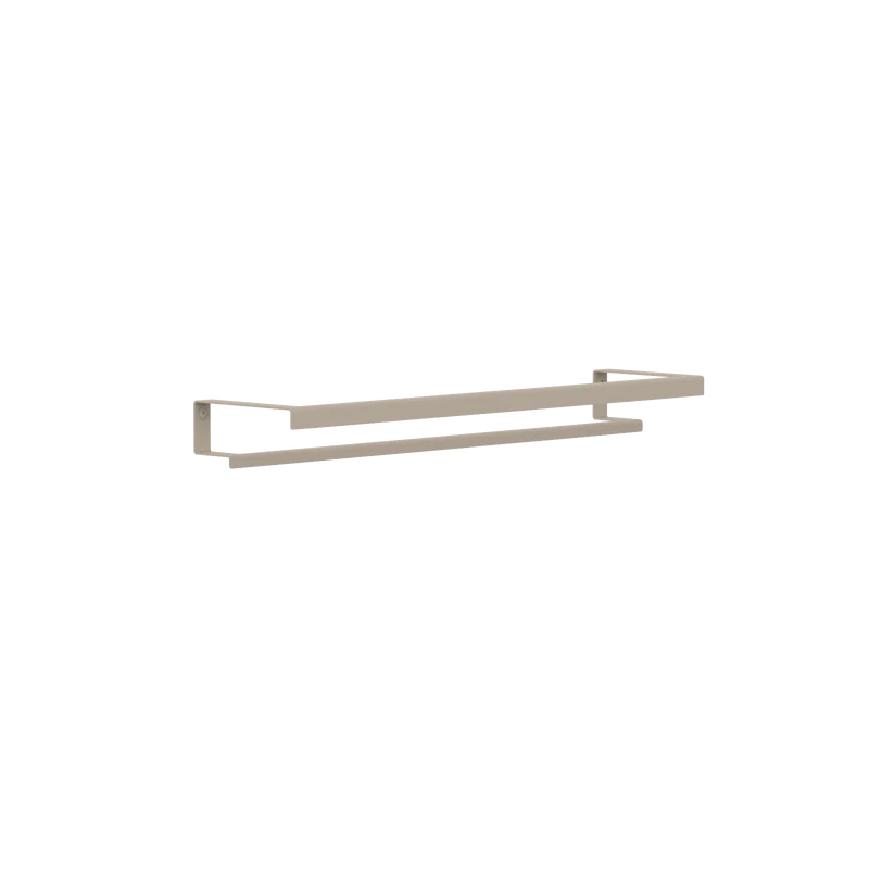 Kovový držiak na uteráky Tallinn dvojitý pieskovo šedý - Veľkosť: M