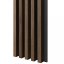 Akustický panel, podklad MDF deska, široká lamela, ořech, 30x275 cm