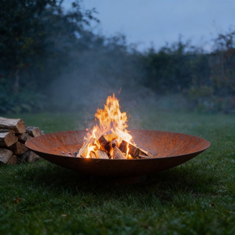 Zahradní cortenové ohniště