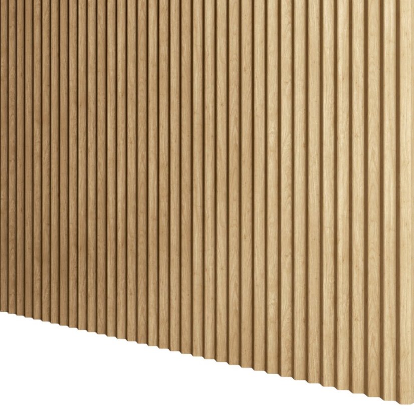 Designový panel s mikrolamelami, tvar Top, dub Natura, 12x275 cm