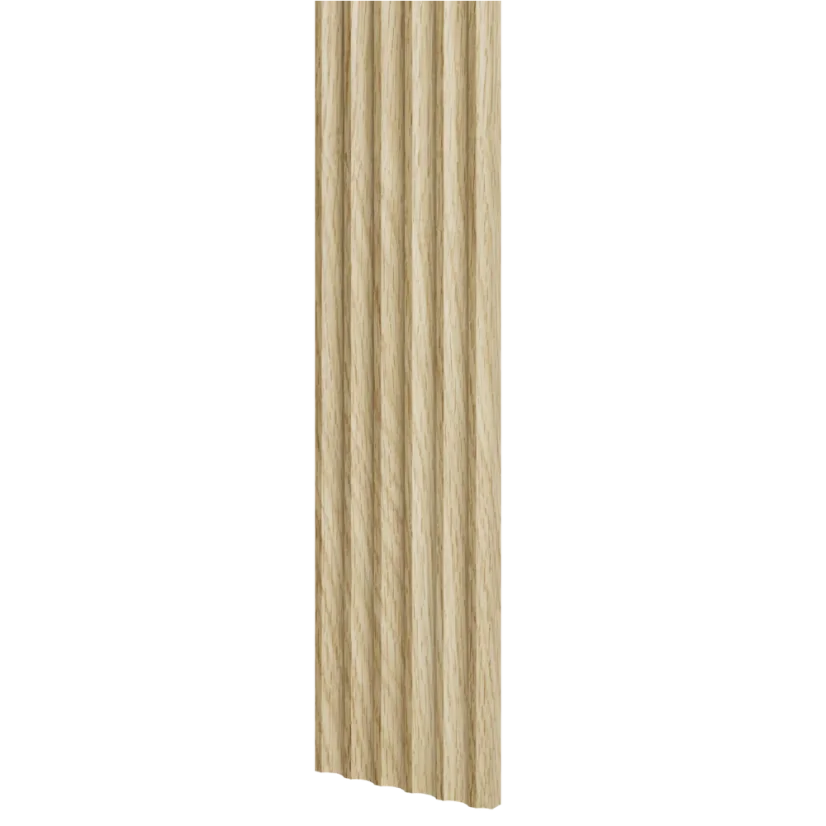Designový panel s mikrolamelami, tvar Vik, dub Evropský, 12x275 cm