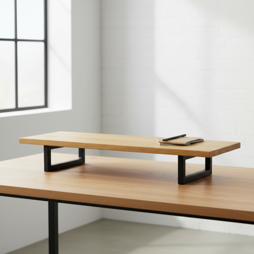 Podstavec pod monitor Base s masivní dubovou deskou