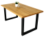Jídelní stůl s masivní dubovou deskou Verano - Rozměry stolové desky: 1600 x 900 mm