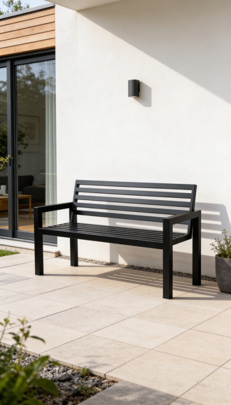 Celokovová záhradná lavica Golem