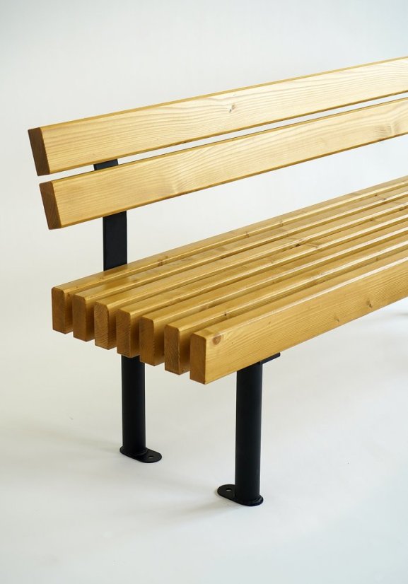 Zahradná lavica Levio - Výber lazúry dreva: prírodný odtieň