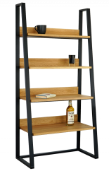 Knižnica Tuco s masívnymi dubovými doskami