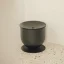 Designový kovový koupelnový odpadkový koš Faro - Barva: Oxidovaná červená