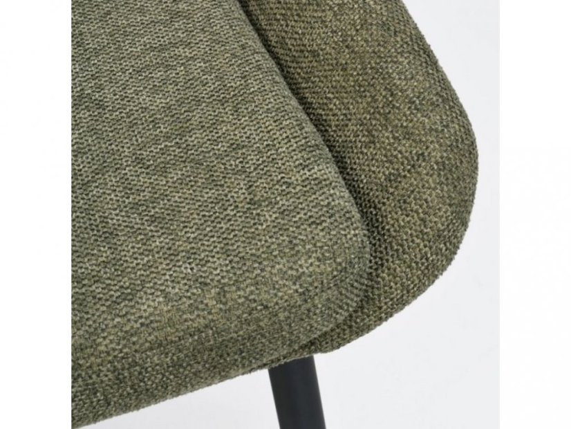 Zelená látková jídelní židle ROWICO SIERRA