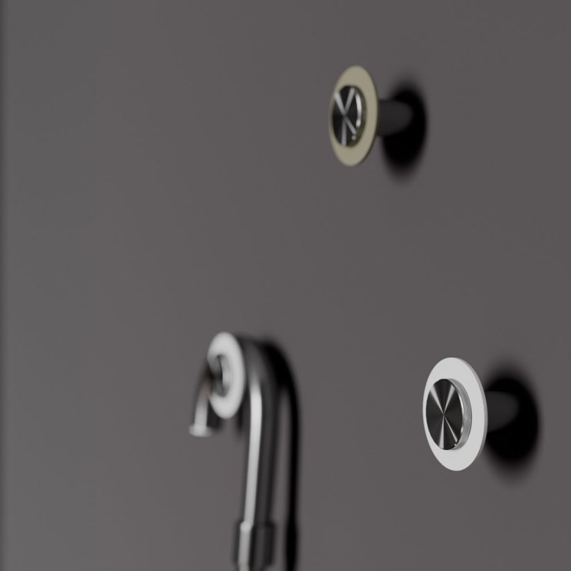 Designový kovový háček na oblečení Split