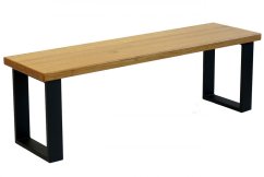 Lavice s masivní dubovou deskou Agato