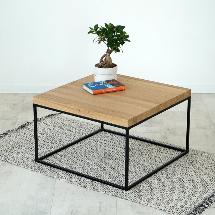 Konferenčný stolík Björn s masívnou dubovou doskou
