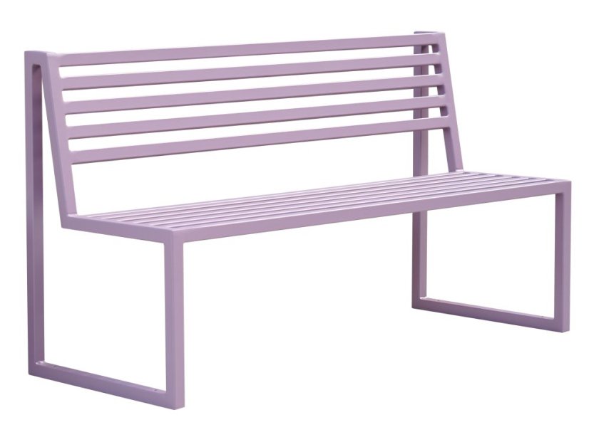 Zahradní lavice Titus pastelová fialová